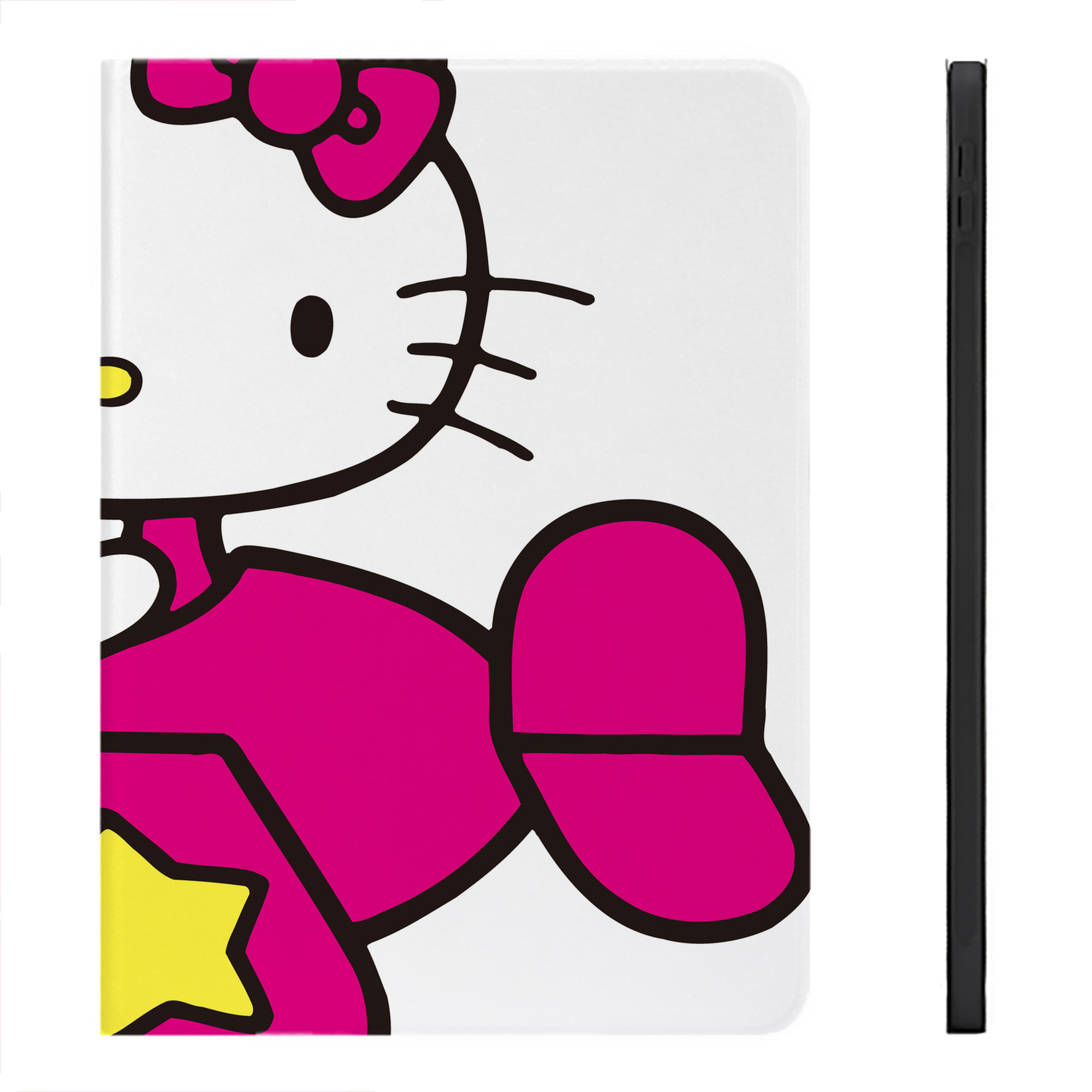 （画像用） Hello Kitty ハローキティ IPadケース ペンホルダー付き ブックスタイルデザイン